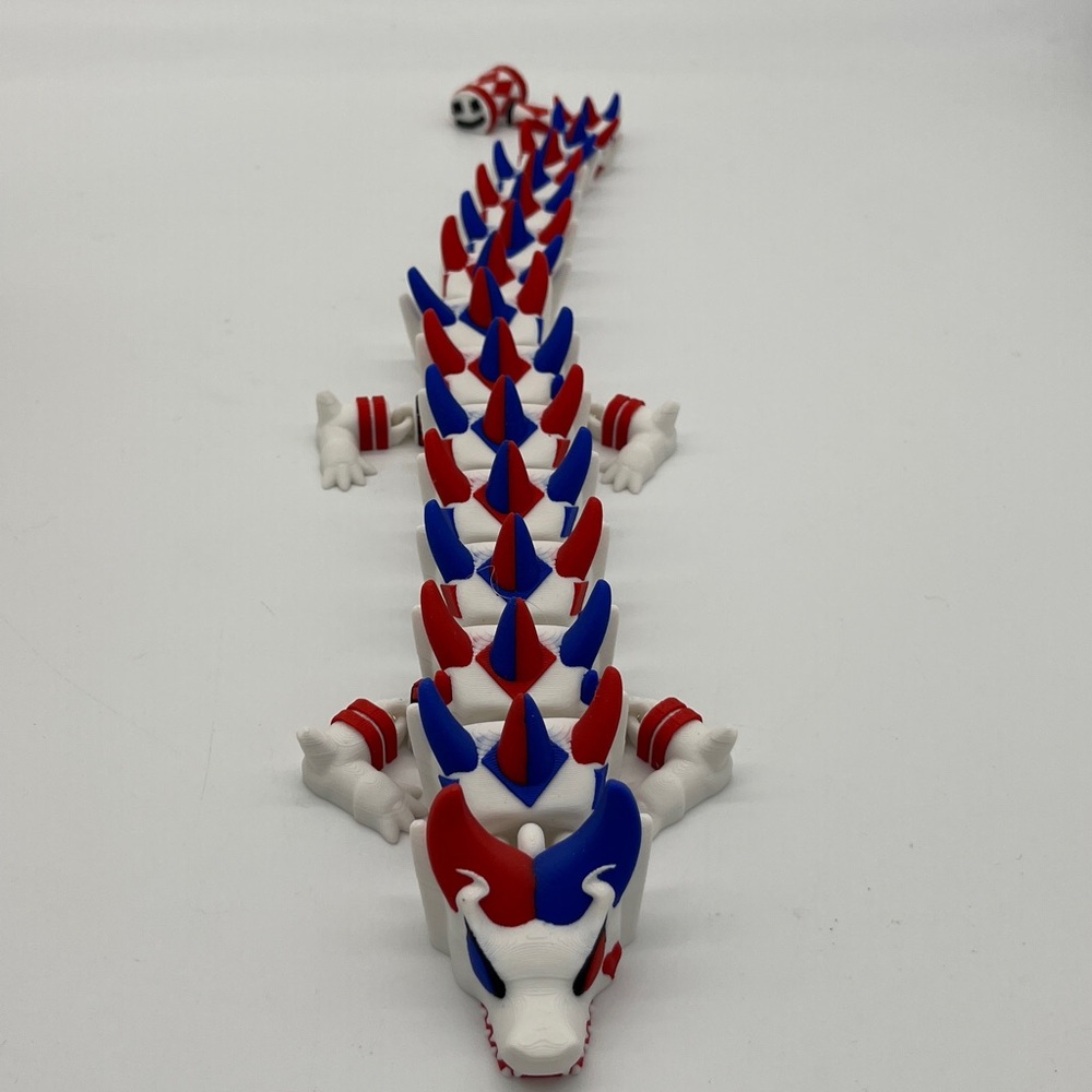 3D printed Harley Quinn dragon 20” Fidget Toy Fun Collectible Stress Re…